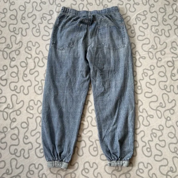 rag & bone Distressed Denim Jogger Pants in Faded Blue - Picture 2 of 4
